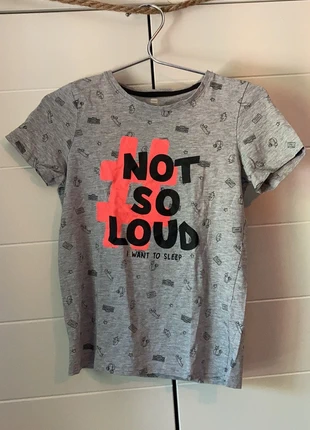 Grey pyjama shirt, marca: Hema, estado: Bueno, tamaño: 11 años / 146 cm, 1,00 €, 1,75 € Protección al comprador incluida