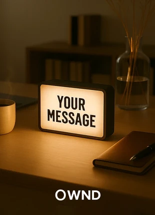 Custom LED Light Box | Personalized 14 cm Edition (USB-C), marca: ownd, estado: Nuevo con etiquetas, 16,99 €, 18,54 € Protección al comprador Pro incluida