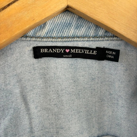 Brandy Melville Jean Jacket Size Small 5