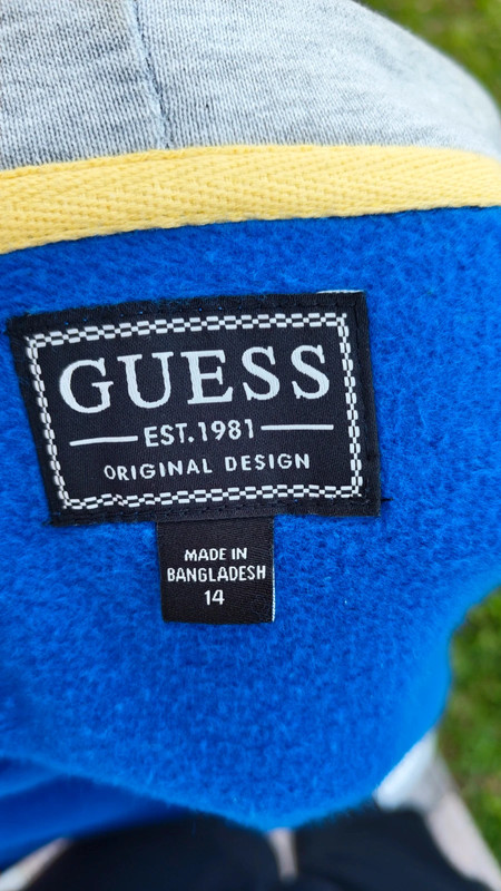 Blue Zip-up hoodie by Guess 3