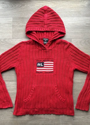 Sweat à capuche femme Ralph Lauren rouge taille L, merk: Ralph Lauren, staat: Heel goed, maat: L / 40 / 12, € 75,00, € 79,45 inclusief Kopersbescherming