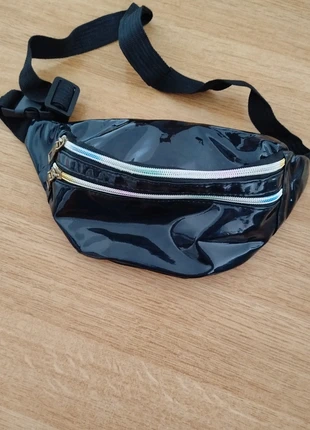 Sacoche banane noire - Zip coloré - Trois poches, staat: Heel goed, € 3,00, € 3,85 inclusief Kopersbescherming