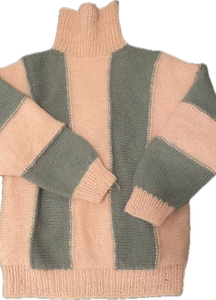 Wollen handgebreide trui, merk: Hand Knitted, staat: Heel goed, maat: L / 40 / 12, € 24,00, € 25,90 inclusief Kopersbescherming