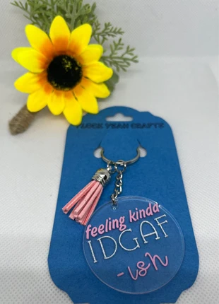 Feeling kinda IDGAF ish Keyring, brand: Handmade, condition: New with tags, £3.50, £4.38 includes Buyer Protection