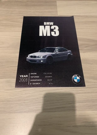 Affiche bmw m3 en toile, marke: BMW, zustand: Neu, 9,99 €, 11,19 € inklusive Vinted-Käuferschutz