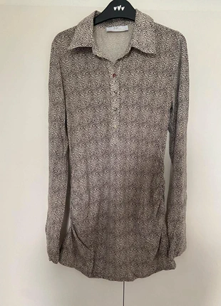 NC nice connection long sleeve button neck animal print top, brand: Nice Connection, condition: Very good, size: M / 10, £7.00, £8.05 includes Buyer Protection