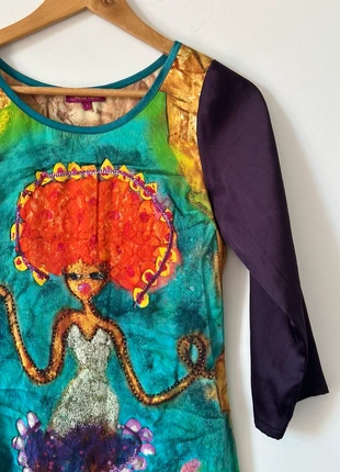 Robe tunique artistique Louise Della – Taille 1 (équivalent 36/38), brand: Louise Della, condizioni: Ottime, taglia: S / IT 40 / EU 36, €15.00, €16.45 include la Protezione acquisti