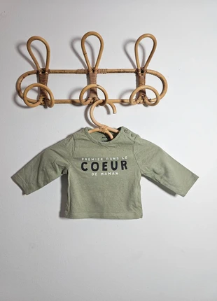 Tee-shirt manches longues - Kiabi - 1 mois (52/55)., brand: Kiabi, condizioni: Ottime, taglia: Fino a 1 mese / 50 cm, €1.10, €1.86 include la Protezione acquisti Pro