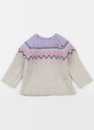 Pull bébé H&M 9/12 mois violet et beige, brand: H&M, condition: Very good, size: 9-12 months / 74 cm, €7.00, €8.05 includes Buyer Protection Pro