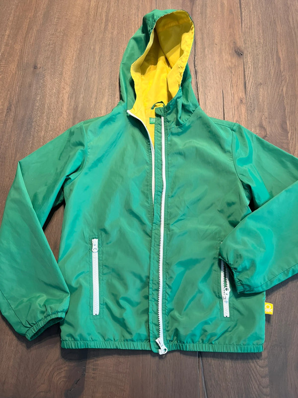 Benetton giacca impermeabile 8 anni