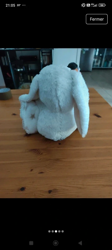 Doudou Lapin et couverture plaid - photo numéro 5