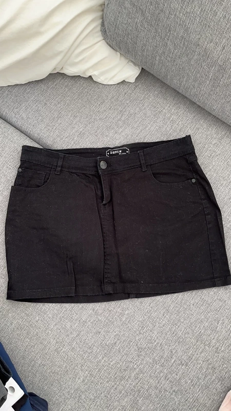 Jupe en jeans noir