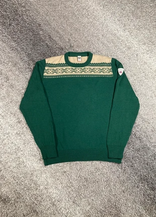 Pull col rond en Laine Dale of Norway vert et beige made in Norway - taille L, marque: Dale of Norway, état: Très bon état, taille: L, 74,90 €, 79,35 € Protection acheteurs incluse