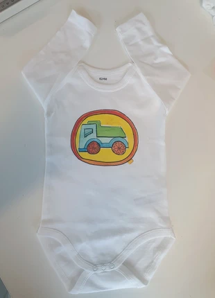 Romper, merk: dtftransfer, staat: Nieuw zonder prijskaartje, maat: 3-6 maanden / 62 cm, € 9,50, € 10,68 inclusief Kopersbescherming