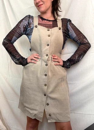 Robe salopette en toile beige M caroll, merk: Caroll, staat: Nieuw zonder prijskaartje, maat: M / 38 / 10, € 26,00, € 28,00 inclusief Kopersbescherming