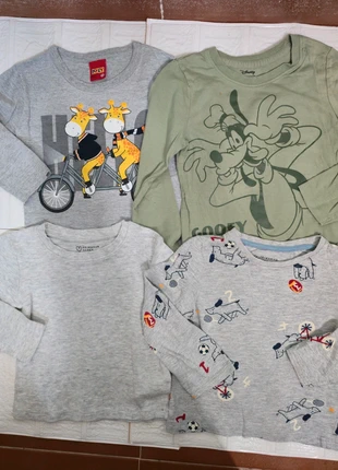 Magnifico pack de 4 camisetas para uso diario de diferentes marcas 🎈, état: Très bon état, taille: 24-36 mois / 92 cm, 5,00 €, 5,95 € Protection acheteurs incluse