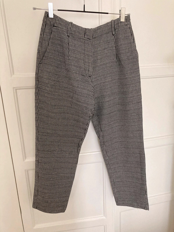 Mango sale gingham trousers