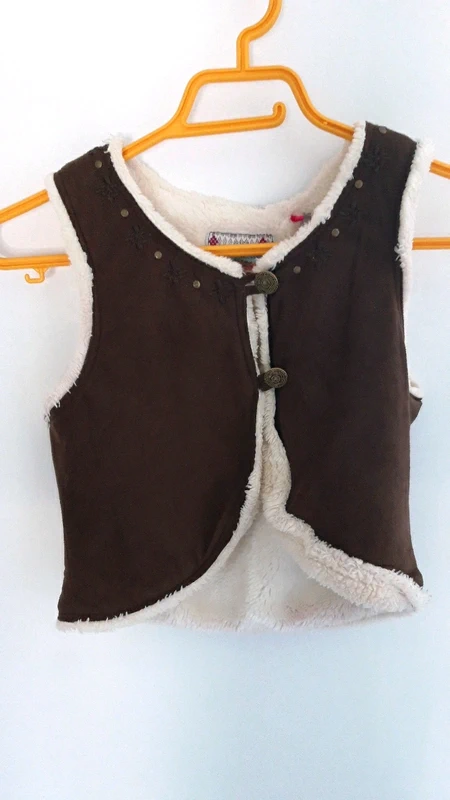 Bolero moumouté marron taille 12 ans