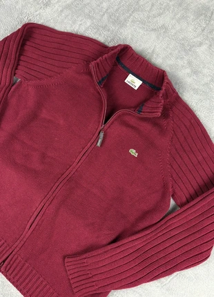 Lacoste Burgundy Knitted Cardigan| Size M, marca: Ralph Lauren, estado: Muy bueno, tamaño: M, 45,00 €, 47,95 € Protección al comprador incluida