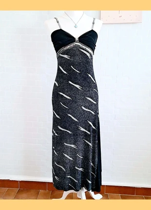 🔥 Vestido largo negro con brillo ● vintage ● Elegante fiesta🔥, marca: Vintage Dressing, estado: Muy bueno, tamaño: M / 38 / 10, 24,00 €, 25,90 € Protección al comprador incluida