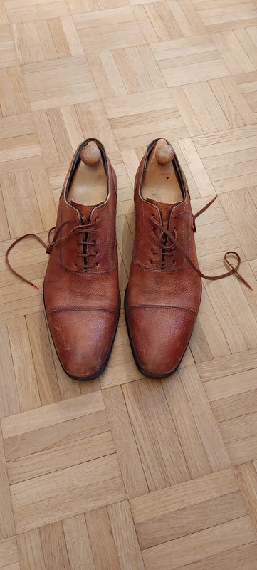 Chaussures Delaware Richelieu LOUIS VUITTON T44 cuir marron