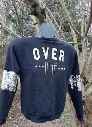 Sweat Noir Paillettes Over It , marque: OVER IT, état: Très bon état, taille: 14 ans / 164 cm, 5,70 €, 6,69 € Protection acheteurs incluse