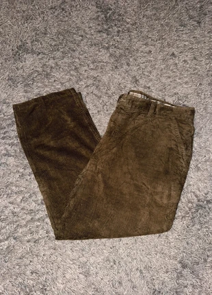 Pantalon En Velours Côtelé / Corduroy kaki coton cotelé coupe ample taille 46, merk: Vintage Dressing, staat: Heel goed, maat: W36 | FR 46, € 15,00, € 16,45 inclusief Kopersbescherming