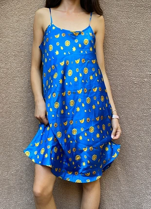 Vintage celestial whimsical silk dress, brand: Vintage Dressing, condizioni: Ottime, taglia: XXL / IT 48 / EU 44, €14.00, €15.40 include la Protezione acquisti