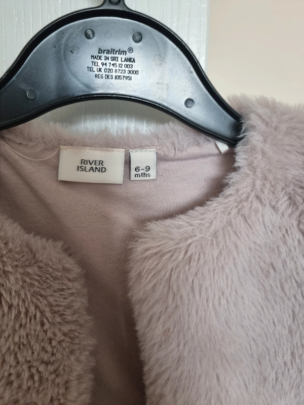 Baby River Island faux fur gilet Vinted