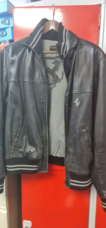 Emporio & co ferrari sales leather jacket