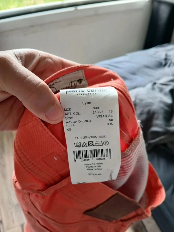 P1ntalon pierre cardin 34x34 FR44 corail - photo numéro 6