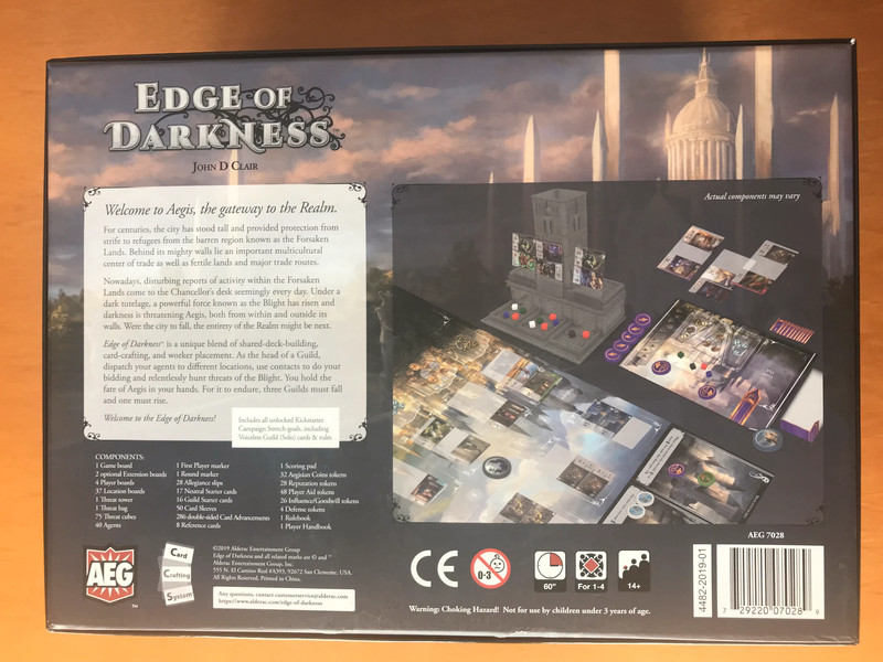 Edge of Darkness - Gioco da tavolo - Board game - Kickstarter KS - 2019 - Raro 3