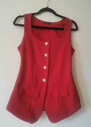 Red waistcoat style sleeveless button top size 10, brand: Stilissimo, condition: Very good, size: M / 38 / 10, €7.99, €9.09 includes Buyer Protection