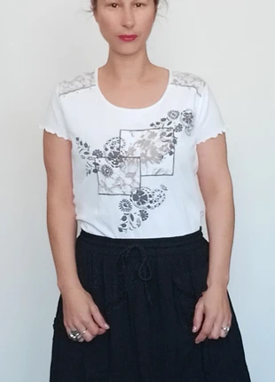 T-shirt blanc casual, marque: Armand Thiery, état: Très bon état, taille: XL / 42 / 14, 5,00 €, 5,95 € Protection acheteurs (Pro) incluse