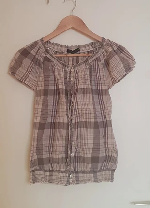 Chemise marron a carreau, brand: Zero, condition: Very good, size: XS / 34 / 6, €1.00, €1.75 includes Buyer Protection