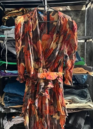 Robe manches longues a motif ton chaud vintage taille M, marke: Vintage Dressing, zustand: Sehr gut, größe: M / 38 / 10, 8,00 €, 9,10 € inklusive Vinted-Käuferschutz