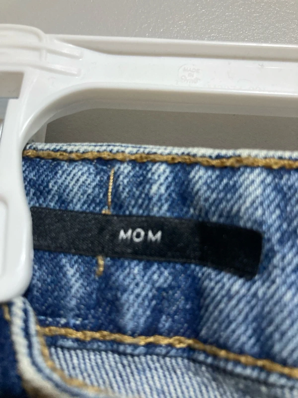 Jean mom bleu Bershka – Taille 34 - photo numéro 9