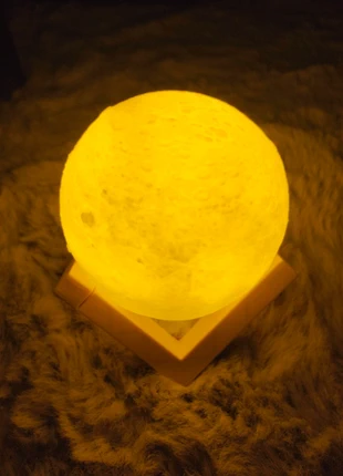 Lampe lune impression 3D – veilleuse décorative. Lumière jaune, marque: Lampe Lune 3D, état: Très bon état, 7,90 €, 9,00 € Protection acheteurs incluse