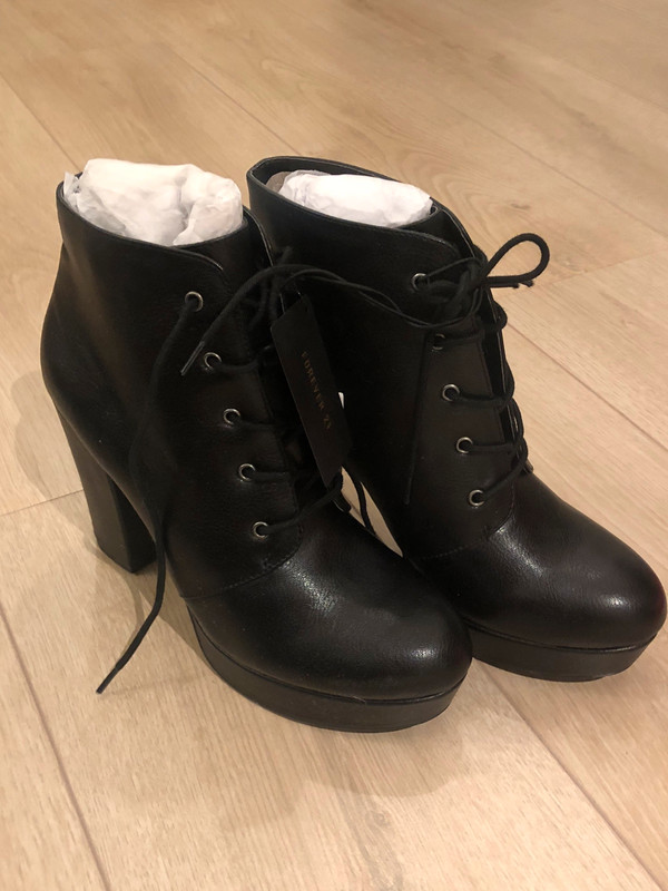 Forever 21 hot sale lace up booties