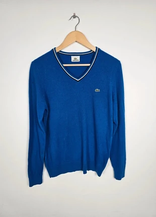 Pull Lacoste col V bleu électrique taille S regular laine #9619, marque: Lacoste, état: Très bon état, taille: S, 24,90 €, 26,85 € Protection acheteurs (Pro) incluse