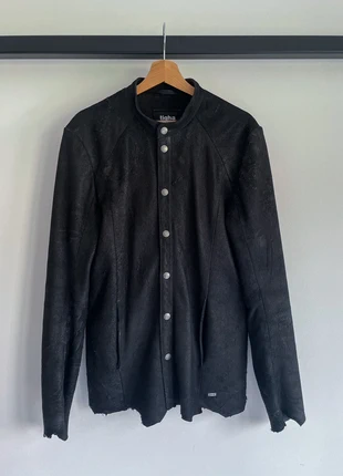 Vintage Distressed Leather Jacket, merk: 14th addiction, staat: Heel goed, maat: M, € 92,00, € 97,30 inclusief Kopersbescherming