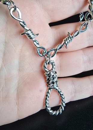 Gothic barbed wire noose necklace, brand: Spellware, condition: New with tags, £7.95, £9.05 includes Buyer Protection Pro