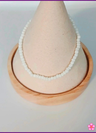 Bracelet perles de rocaille blanc ajustable – tendance bohème chic, brand: Tendance, condizioni: Ottime, €1.00, €1.75 include la Protezione acquisti Pro