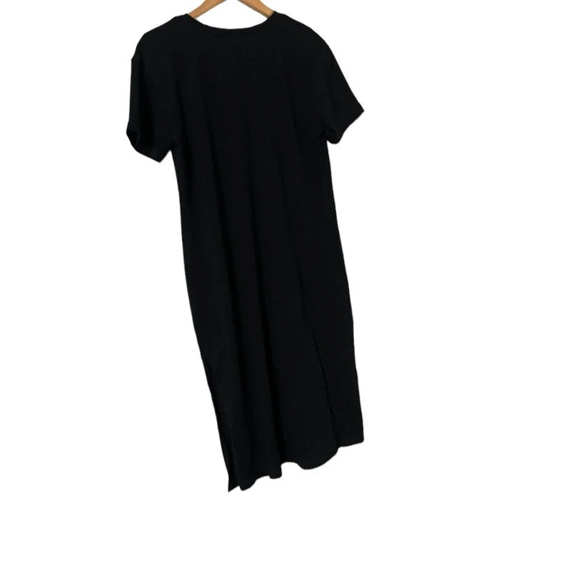 Zara Button Down Short Sleeve Midi Dress 4