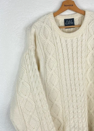 Pull Vintage en maille torsadée Blanc - Medium, brand: Vintage Dressing, condizioni: Ottime, taglia: M, €23.00, €24.85 include la Protezione acquisti Pro