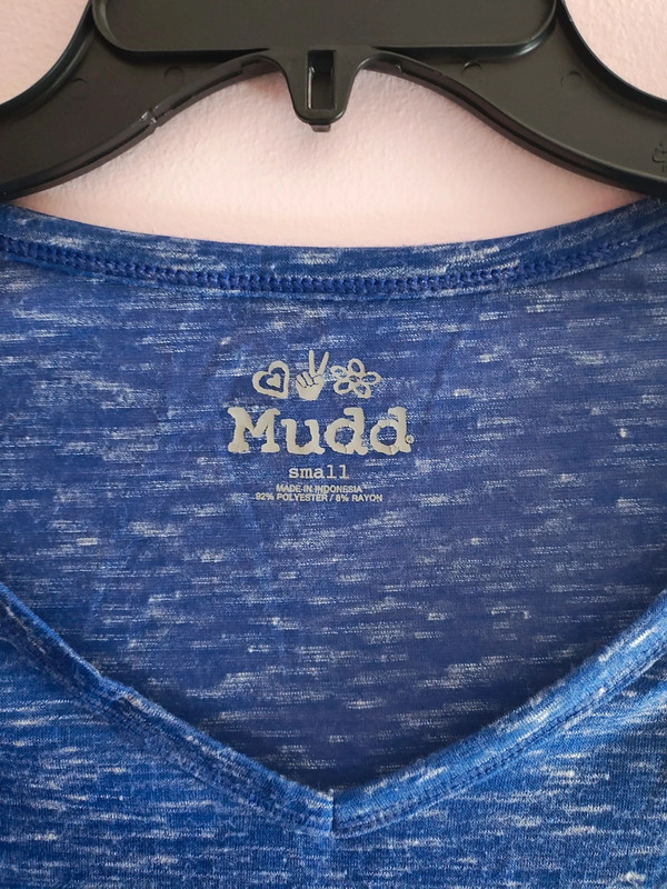 Mudd blue and white long sleeve shirt 2