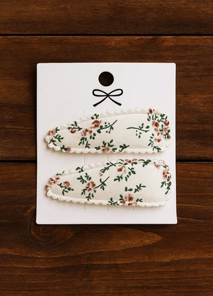 White floral Hairclips, brand: NO LABEL, condition: New with tags, £1.99, £2.45 includes Buyer Protection