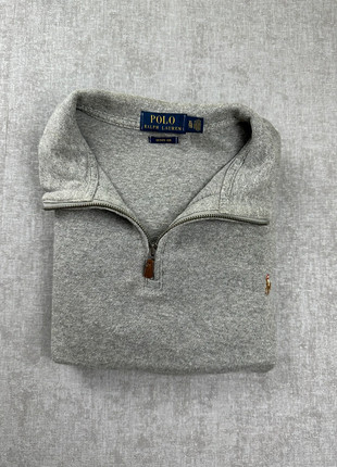 Pull Ralph Lauren 1/4 zip gris taille XL, marca: Ralph Lauren, estado: Muito bom, tamanho: XL, €50.00, €53.20 inclui Proteção do Comprador Pro