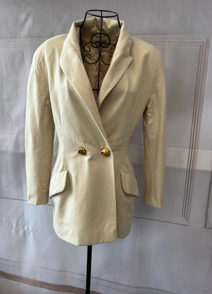 Vintage Amelia Toro x Affonso alpaca wool blazer with beetle buttons – size 6 (UK 8), brand: Amélia toro, condition: Very good, size: S / UK 8-10, £124.00, £130.90 includes Buyer Protection Pro