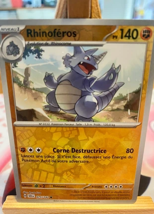 rhinoferos 75/142 reverse, marque: Pokémon, état: Très bon état, 1,00 €, 1,75 € Protection acheteurs incluse